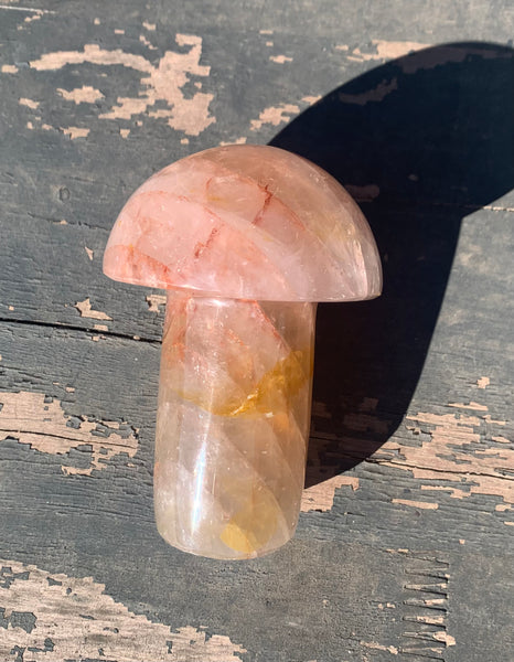 Fire Quartz Mushroom w/ GH