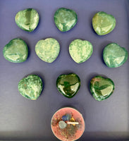 Moss Agate Hearts