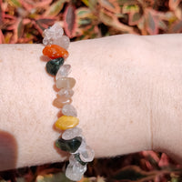 Rutilated Quartz Chip Bracelet